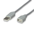 Cable USB V1.1 extensión A-hembra/A-macho gris 3 m | Manhattan | 317238