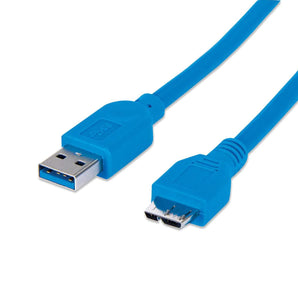 325424 - Cable USB V3.0 A-macho/Micro B de alta velocidad macho azul 2 m