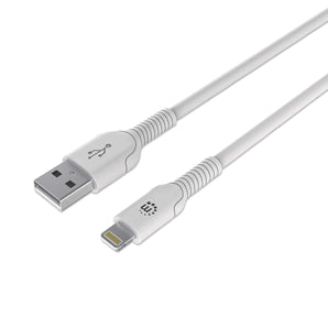 393744 - Cable ILYNK LIGH 8 pines USB A blanco 1 m