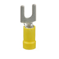 Terminal de horquilla barril aislado de 14-10 AWG, ojillo "U" #10 (500 piezas) | Panduit | PV1010FD