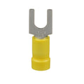 Terminal de horquilla barril aislado de 14-10 AWG, ojillo "U" #10 (10 piezas) | Panduit | PV1010FX