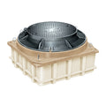 Registro prefabricado minimanhole 4 x 4 x 2' split', tapa de fundición dúctil | Polymerico | MH442S