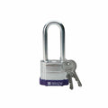 Candado de acero morado arco de acero 2" | Brady | 104921
