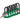 123353 - Candado de nylon verde arco nylon 1.5", llaves diferentes (6 piezas)