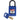 CPTBLU25PLKD - Candados de nylon compacto "SafeKey" azul arco de plástico 1"