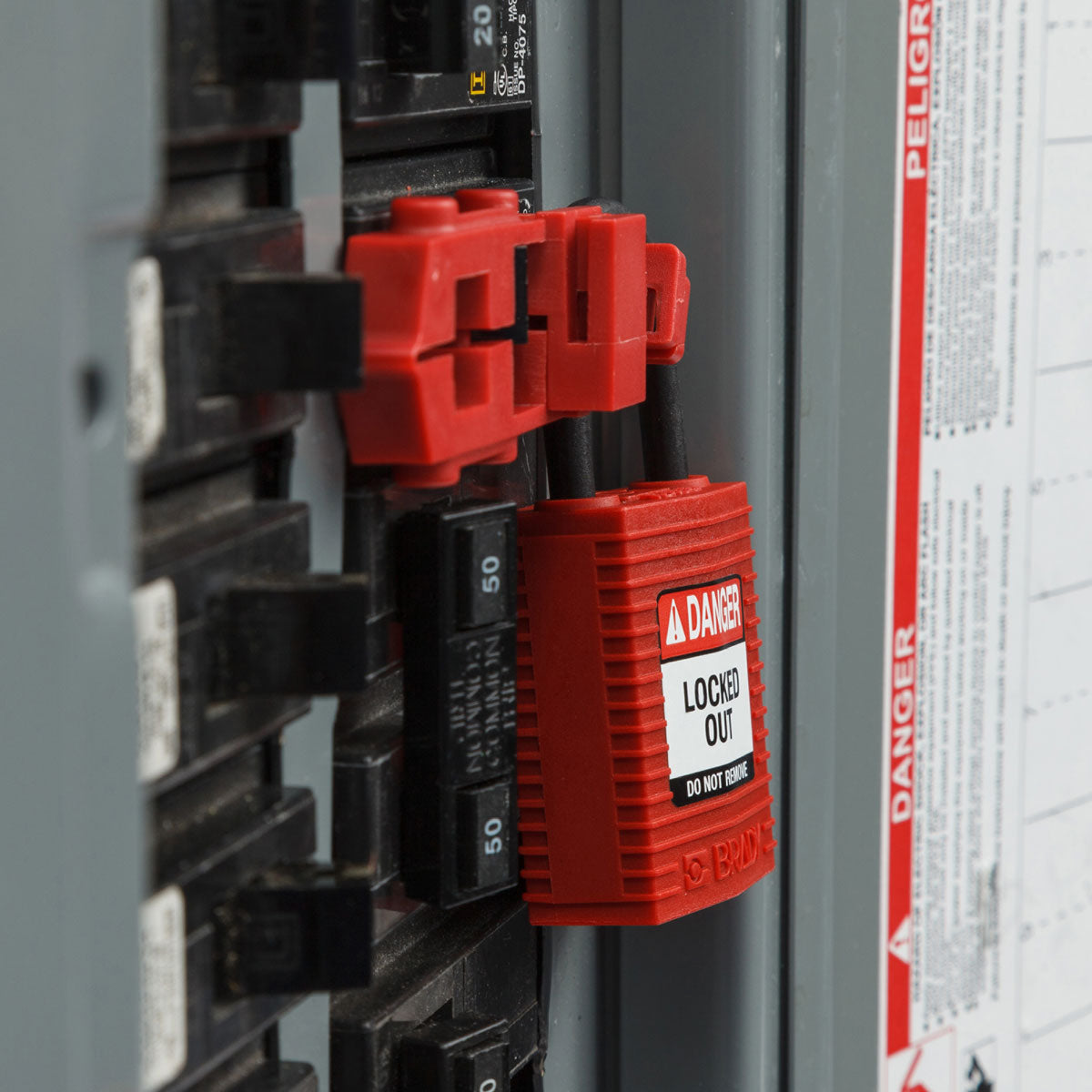 Red Incom Candados SafeKey rojo arc plás Brady CPT-RED-25PL-KD6PK | Mayoreo ...
