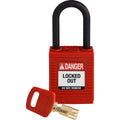Candados de nylon "SafeKey" rojo arco de plástico 1.5" | Brady | NYLRED38PLKD