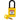 SEGCANBRANYLYLW38PLKD NYL-YLW-38PL-KD Candados de nylon "SafeKey" amarillo arco de plástico 1.5"