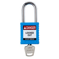 Candado de nylon azul arco de acero 1.5" | Brady | SDPLBLU38STKD
