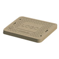 Tapa polimérica rectangular de 60 x 50 x 5 cm resistente a 10 toneladas | Polymerico | TPR60505/10