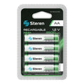 Pilas AA NiMH recargable 1.2 Vcc (4 piezas) | Steren | BATNMAA/2500