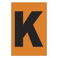 Etiqueta adhesiva 1 x 1.5" naranja "K" (50 piezas) | EA115KN | Icoptiks