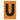 Etiqueta adhesiva 1 x 1.5" naranja "U" (50 piezas) | EA115UN | Icoptiks