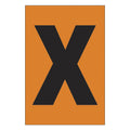 Etiqueta adhesiva 1 x 1.5" naranja "X" (50 piezas) | EA115XN | Icoptiks
