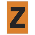 Etiqueta adhesiva 1 x 1.5" naranja "Z" (50 piezas) | EA115ZN | Icoptiks