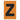 Etiqueta adhesiva 1 x 1.5" naranja "Z" (50 piezas) | EA115ZN | Icoptiks